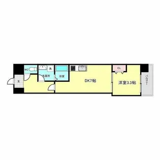 ALIVIS新町【2階】の間取り