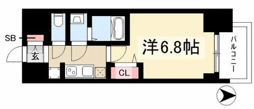 プレサンス大曽根駅前ファースト【7階】の間取り