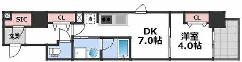 セイワパレス本町東【2階】の間取り