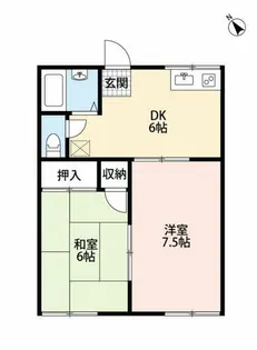 第2本多ハイツ【202号室】の間取り