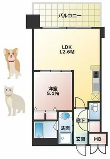 グランカーサ新大阪SOUTH【8階】の間取り