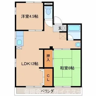 ロイヤルマンション【102号室】の間取り