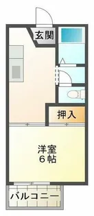 中津ハイツ【1階】の間取り