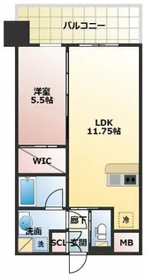 プレジオ三国EURO【10階】の間取り