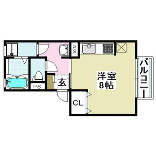 テラーウエスト新芦屋【202号室】の間取り