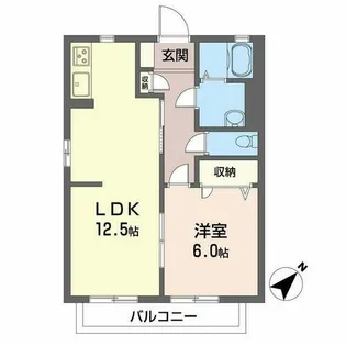 ハイム 穴師の里【2階】の間取り