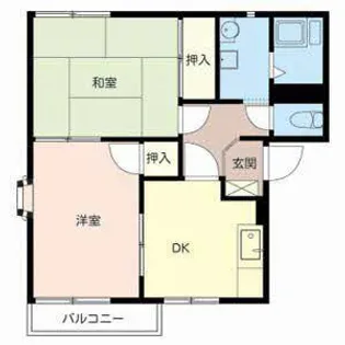 司ハイツ【0101号室】の間取り