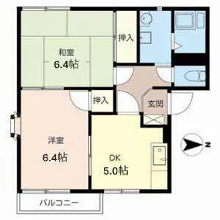 司ハイツ【0101号室】の間取り