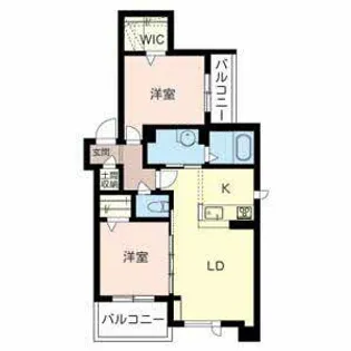 ヴェルグランデ中桜塚【2階】の間取り