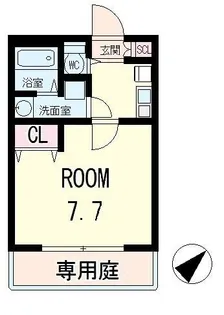 ナウリヴィエールⅡ【1階】の間取り