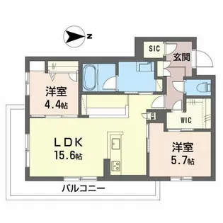 ライフステージ東和【0203号室】の間取り