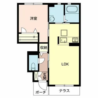 シャーメゾン秋津【0102号室】の間取り