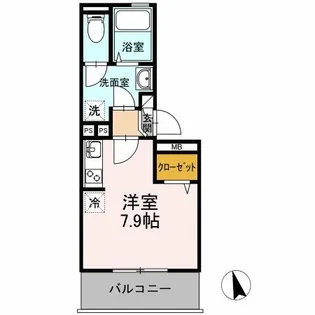 シトラスコートぶんごばし【2階】の間取り
