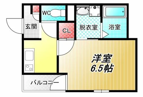 グラシアスコート長瀬【201号室】の間取り