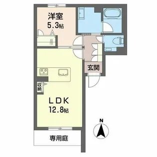ノイエ ブリュッケ【0102号室】の間取り