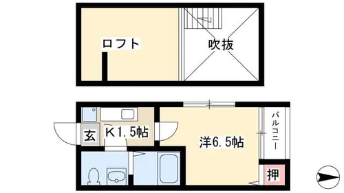 タウンコート高畑【103号室】の間取り
