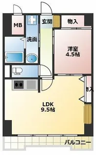 パークモダン新大阪【6階】の間取り