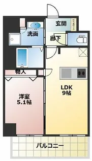 Dimus新大阪【13階】の間取り