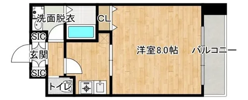 アーバンフラッツ西中島【5階】の間取り