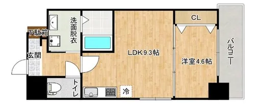 セノアタワー新大阪【8階】の間取り
