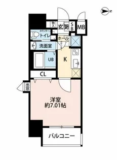 サヴォイ箱崎セントリシティ【10階】の間取り