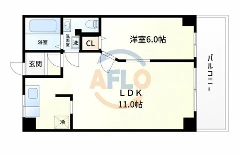 コーポラス翌檜【1階】の間取り