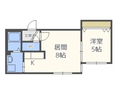 レジナス澄川【1階】の間取り