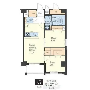 ヴィッラアプリーレ西新南【1001号室】の間取り