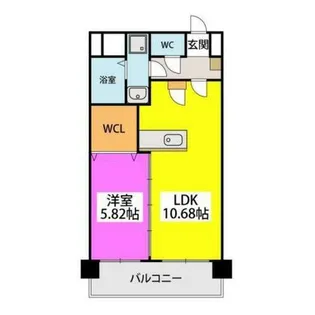 グーフィー平尾【4階】の間取り