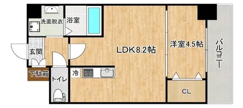 セノアタワー新大阪【3階】の間取り