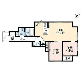 トリプレックス【101号室】の間取り
