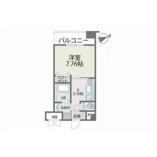 インプルーブ西新【103号室】の間取り