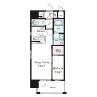ネストピア博多駅前Ⅲ【1104号室】の間取り