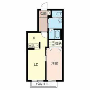 エンカーサ加古川駅北【0201号室】の間取り