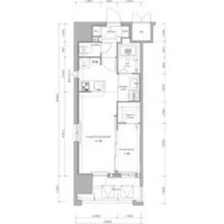 ネストピア藤崎駅前【502号室】の間取り