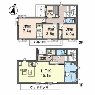シャーメゾン恵【000F号室】の間取り