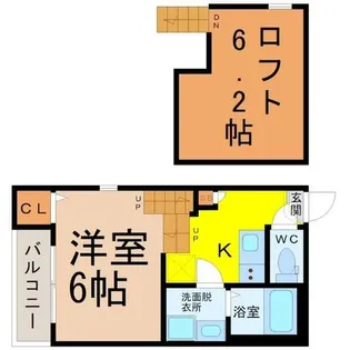 Arbre志賀本通【2階】の間取り