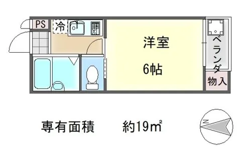 コーポ牧【2階】の間取り