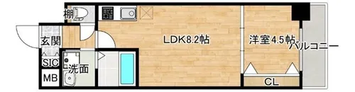 セノアタワー新大阪【5階】の間取り