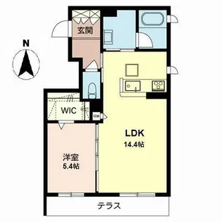 シャーメゾン Hana【0102号室】の間取り
