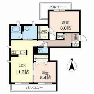 シャーメゾン春日【0305号室】の間取り