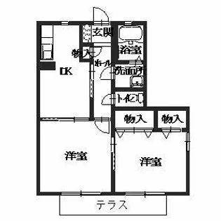 エイトタウン 585【0101号室】の間取り