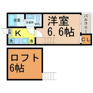 コンパートハウス上飯田【2階】の間取り