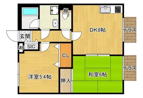 サンパティーク【1階】の間取り