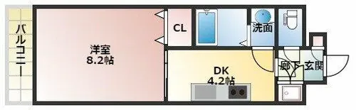 さんさん千林【5階】の間取り