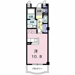 キートス湯山【2階】の間取り