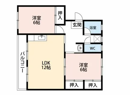 ビラ日下【202号室】の間取り