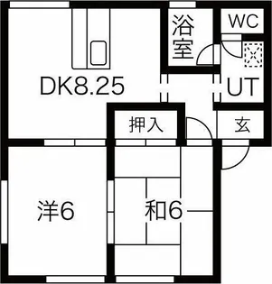ゴールドハイツC棟【C102号室】の間取り