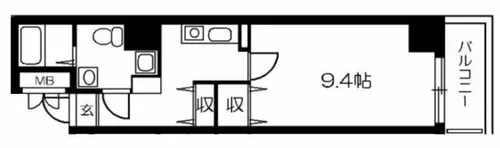 メゾン・デ・ノムラ東心斎橋【2階】の間取り