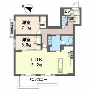 ザ リッツ大手町【0403号室】の間取り